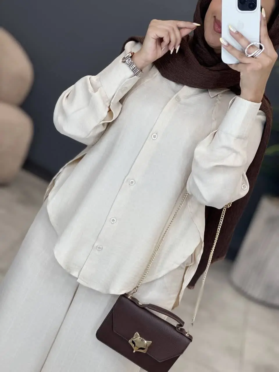 3246-ست شومیز و شلوار نهال (ایراد دار)